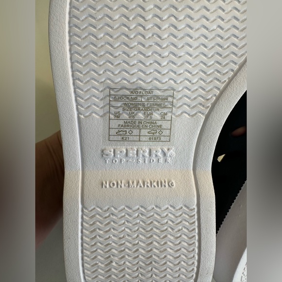 New SPERRY Top Sider Float Shoes Boating Navy Blue White Slip-Ons Nautical NWT - Picture 13 of 13